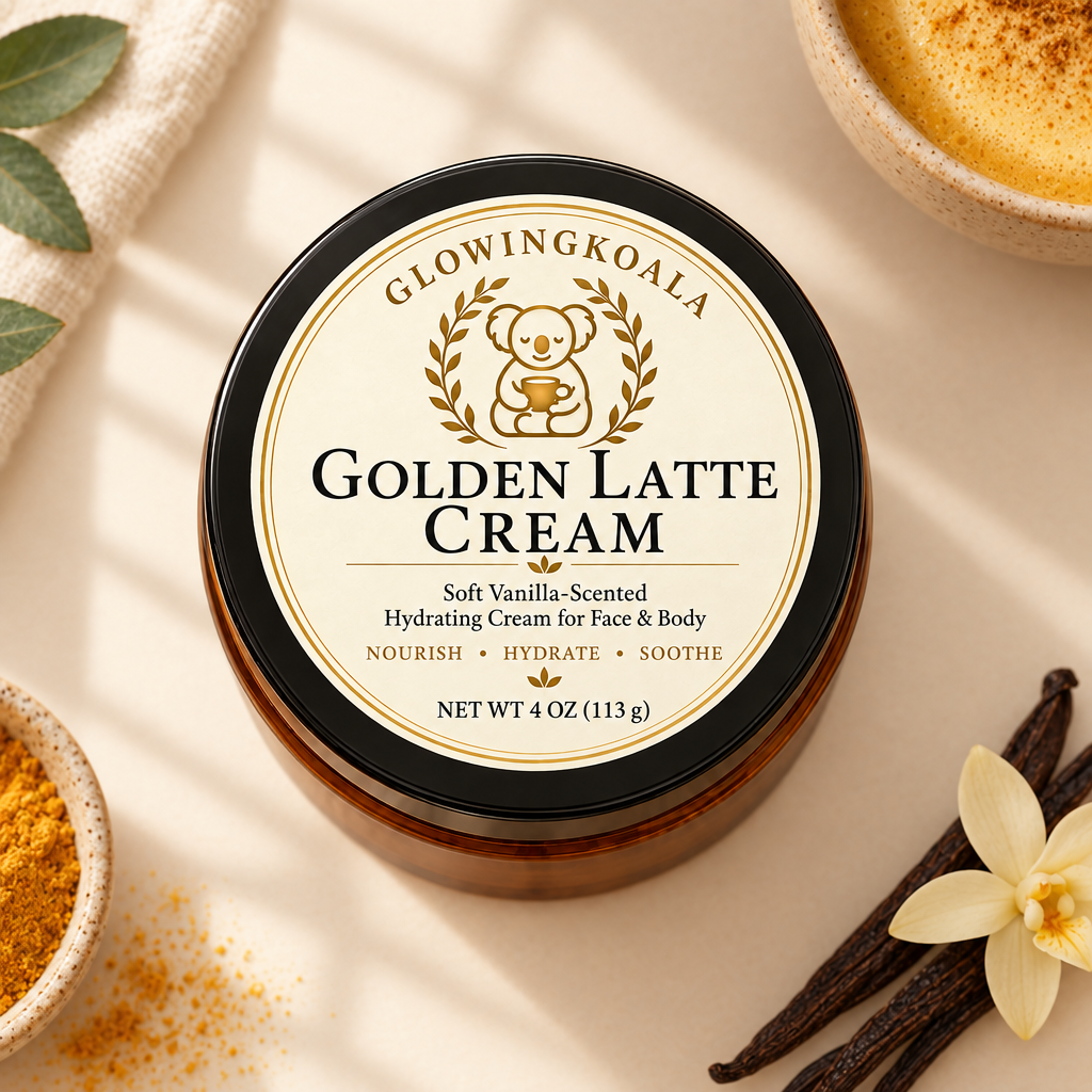 Golden Latte Cream lid-label image